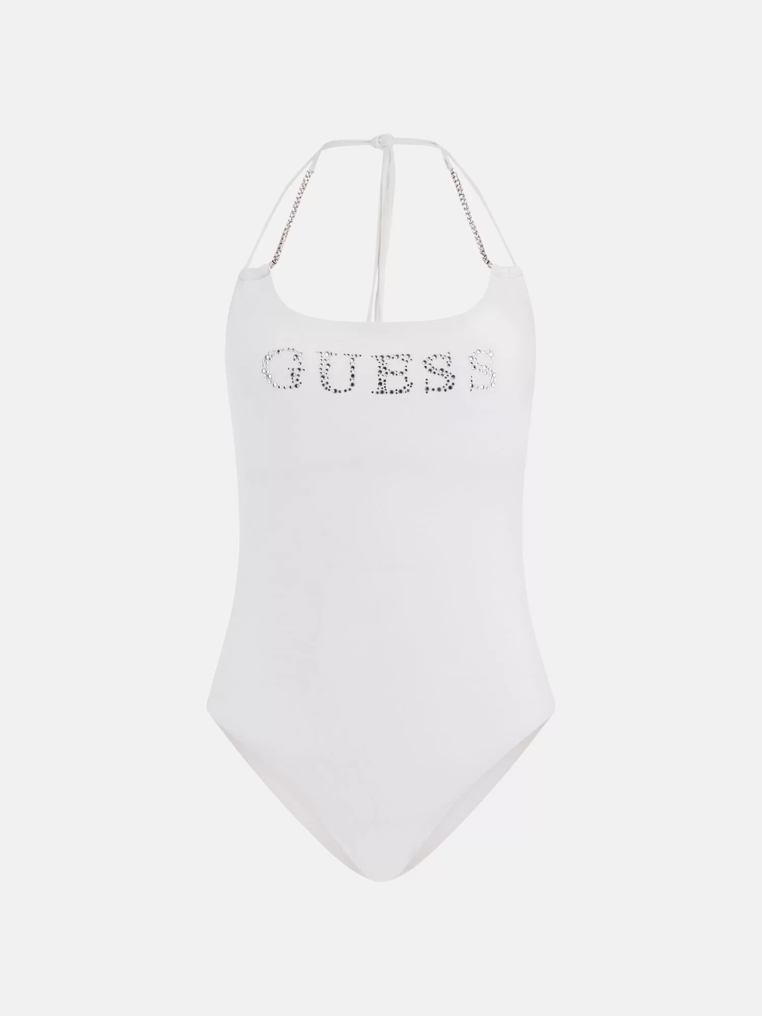 Guess GUESS LOGO ONE PIECE REM PAD Kadın Beyaz Mayo E5GJ53MC040-G011