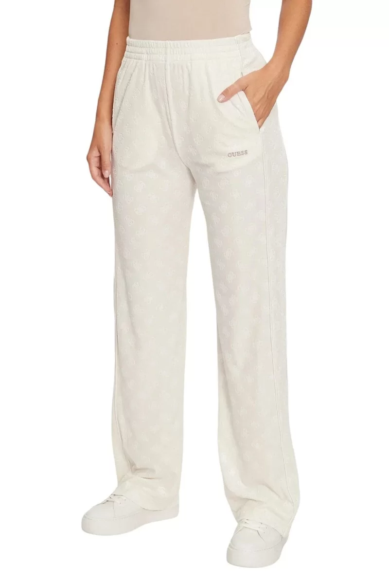 Guess Krıssy Straıght Long Pants Kadın Beyaz Eşofman Altı V4BB05KCHS2-P0IJ