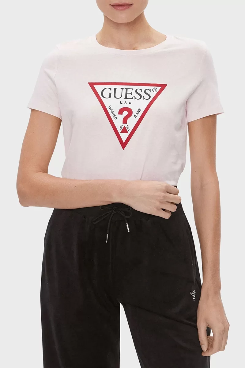 Guess SS CN ORIGINAL TEE Kadın Pembe T-shirt W1YI1BI3Z14-A60W