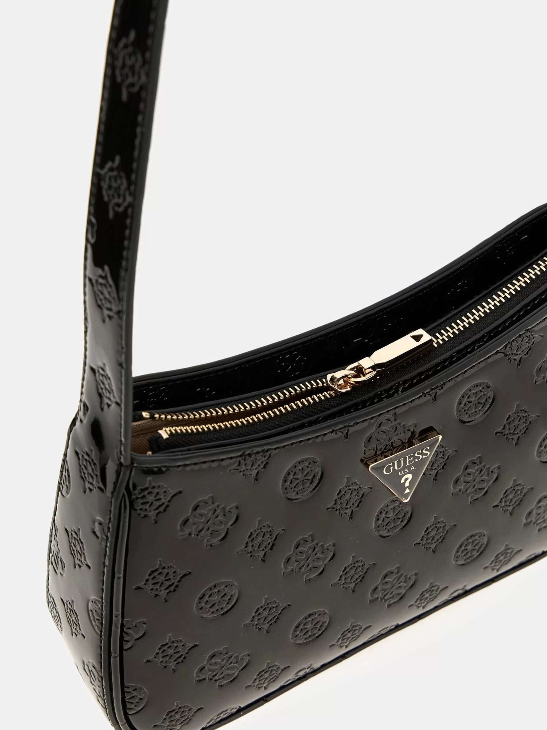 Guess Arnela Top Zıp Shoulder Bag Kadın Siyah Omuz Çantası HWTV9496170-BLO