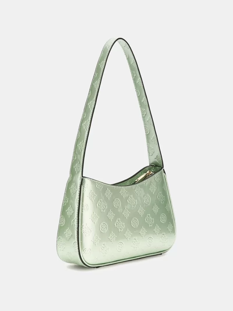 Guess ARNELA TOP ZIP SHOULDER BAG Kadın Yeşil Omuz Çantası HWTG9496170-CAD