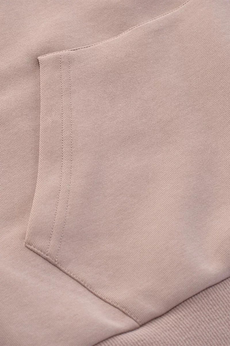 Guess Carla Hooded Sweatshırt Kadın Pudra Sweatshirt V4YQ11KB3P2-G4Q9