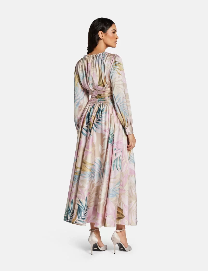 Guess HELENE MAXI DRESS Kadın Çok Renkli Elbise W5PK1UWD8G2-P8HR