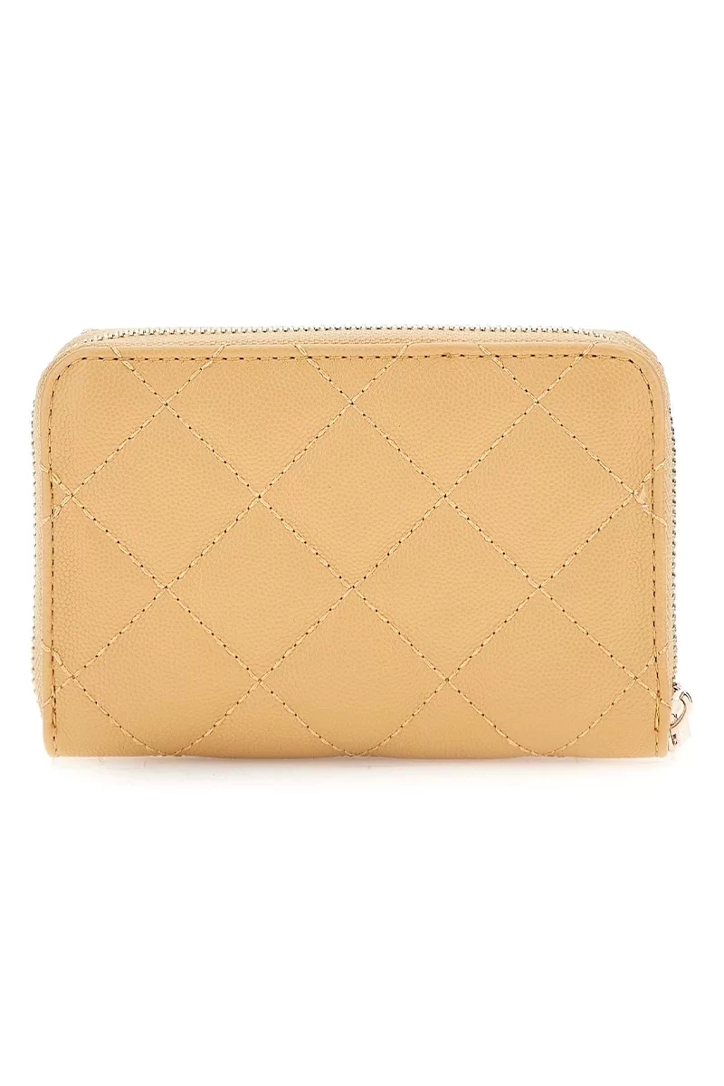 Guess Eco Carly Slg Med Zıp Around Kadın Bej Cüzdan SWQG9509140-BEI