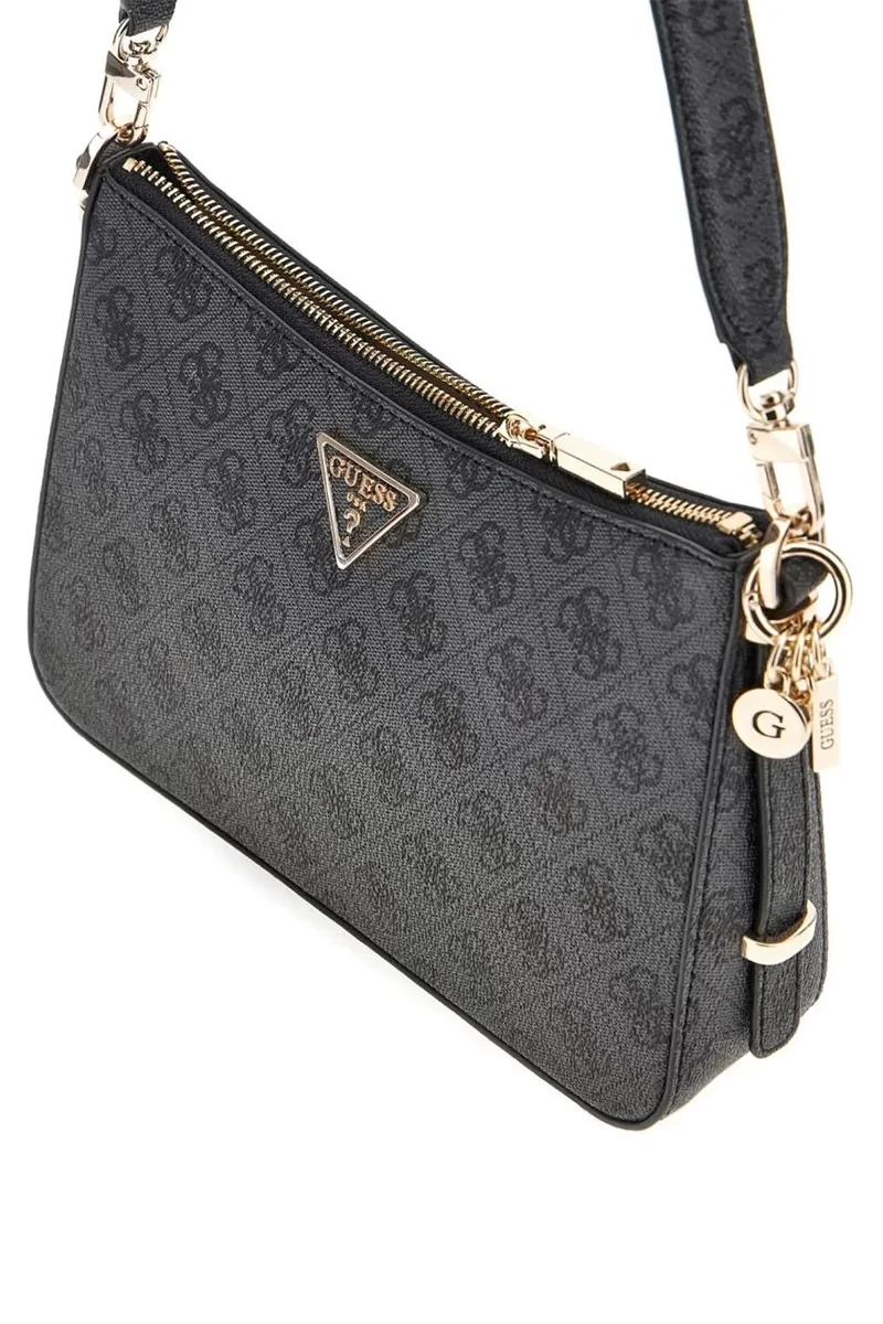 Guess ECO ERICA TOP ZIP SH Kadın Antrasit Omuz Çantası HWESG951018-CLO