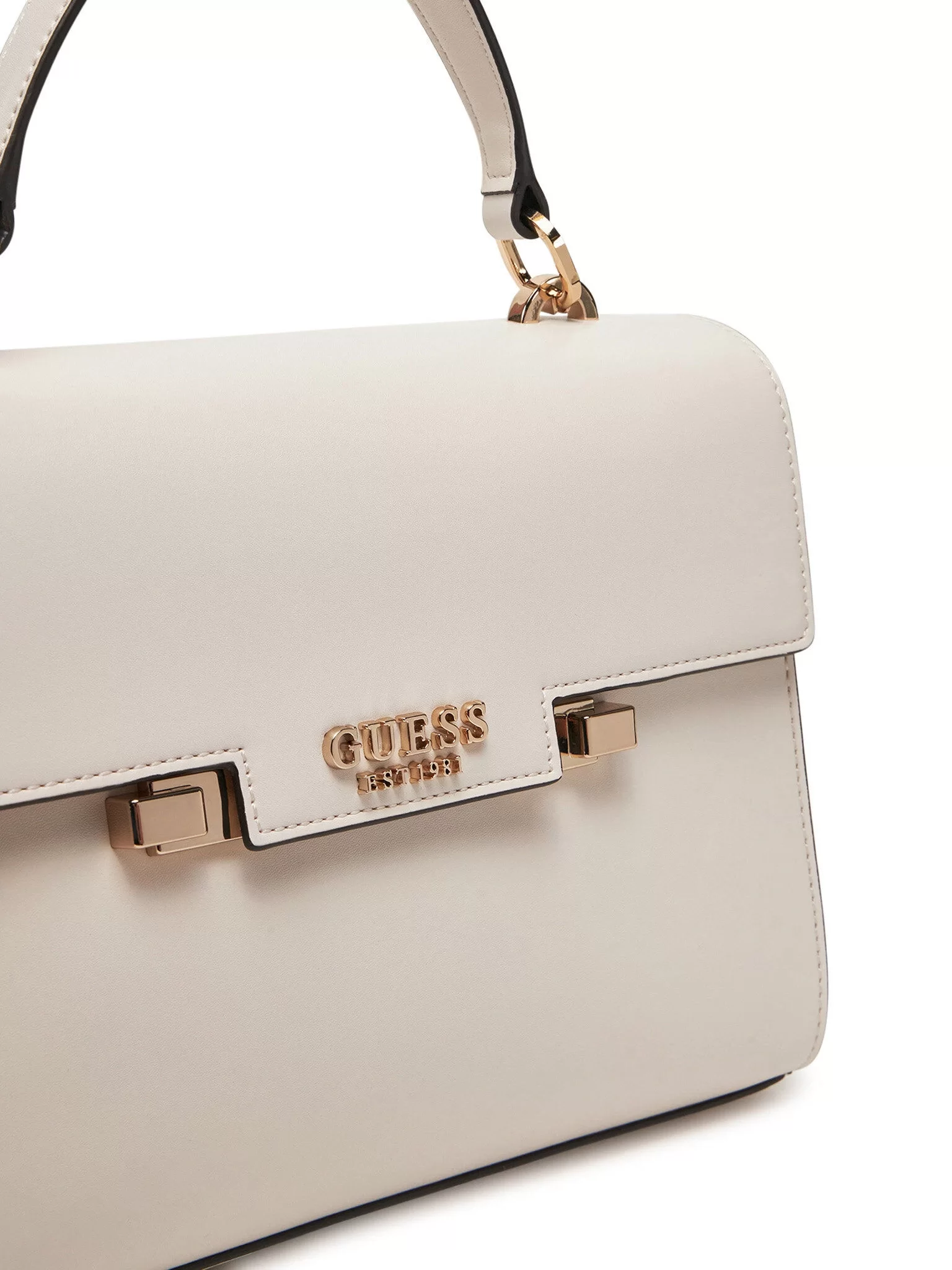 Guess ECO ALDITH TOP HANDLE FLAP Kadın Ekru El Çantası HWEVG964120-BON