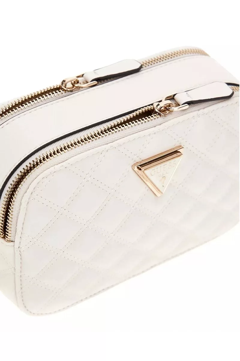 Guess GIULLY CAMERA BAG Kadın Beyaz Çapraz Çanta HWQG8748140-OFF