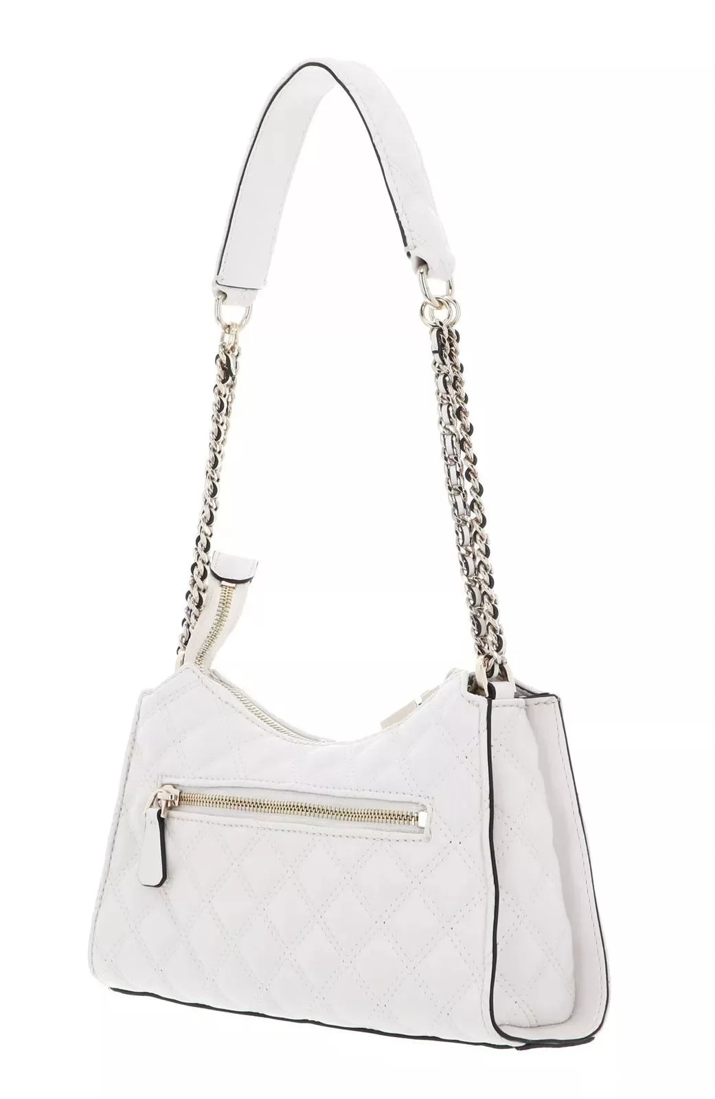 Guess GIULLY TOP ZIP SHOULDER BAG Kadın Beyaz Omuz Çantası HWQG8748130-OFF
