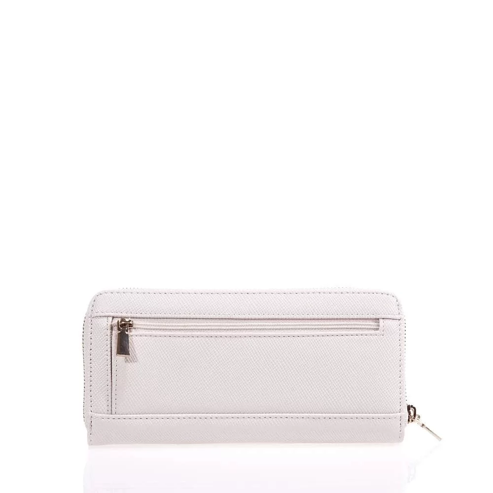 Guess Laurel Slg Large Zıp Around Kadın Ekru Cüzdan SWZG8500146-BON