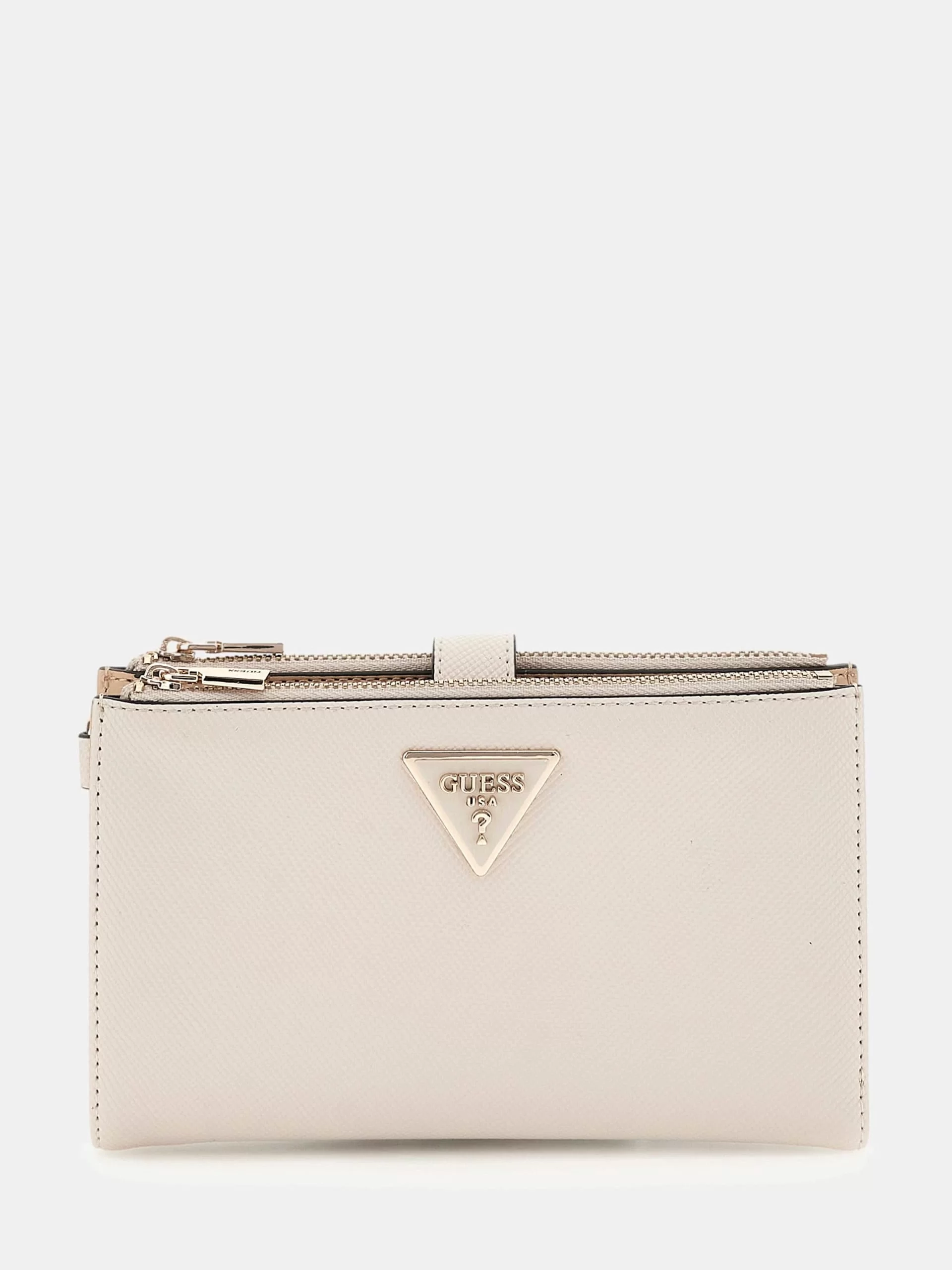 Guess Laurel Slg Dbl Zıp Organızer Kadın Ekru Cüzdan SWZG8500157-BON