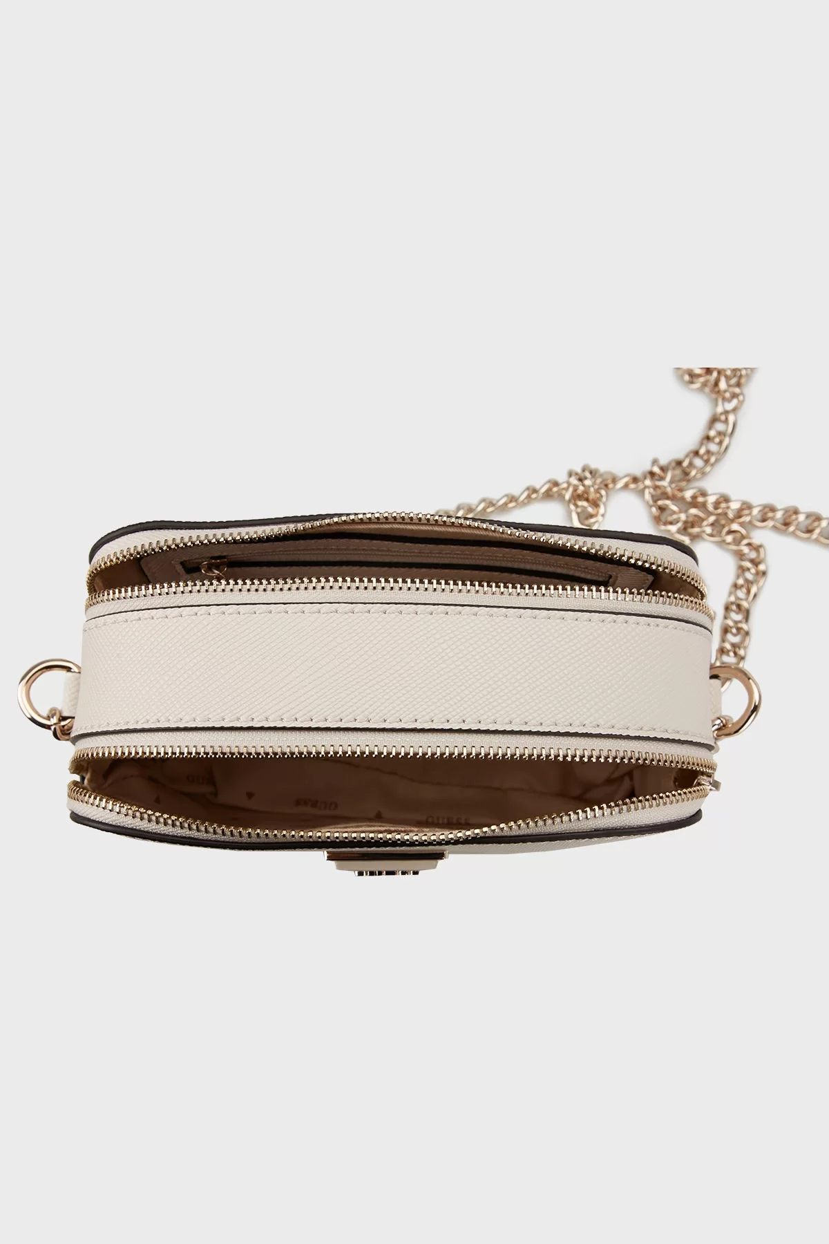 Guess NOELLE CROSSBODY CAMERA Kadın Ekru Çapraz Çanta HWZG7879140-BON