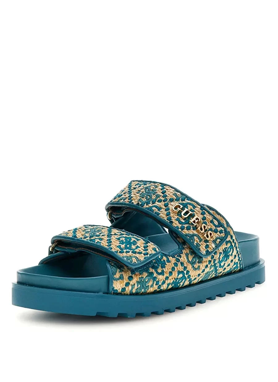 Guess FADELIZZ Kadın Yeşil Terlik FLJFZZFAB19-TEAL