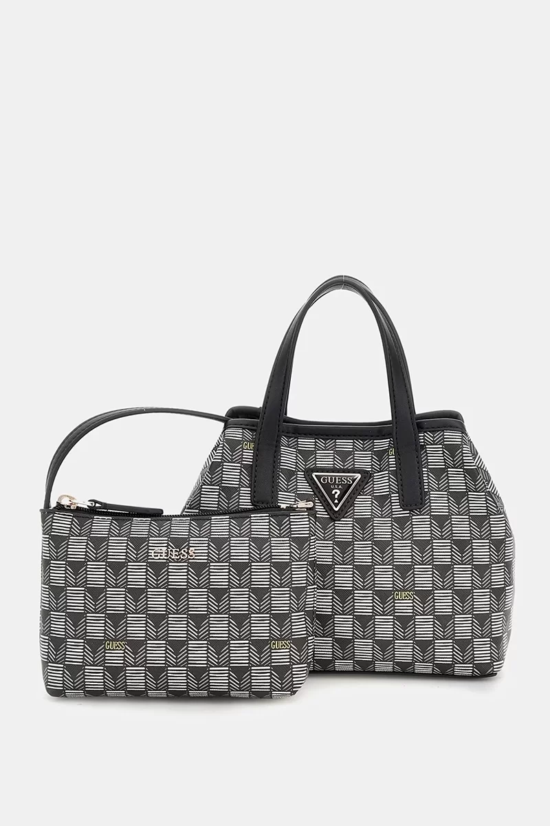 Guess G Wave Mını Tote Kadın Siyah Mini Çanta HWJT9344750-BLO