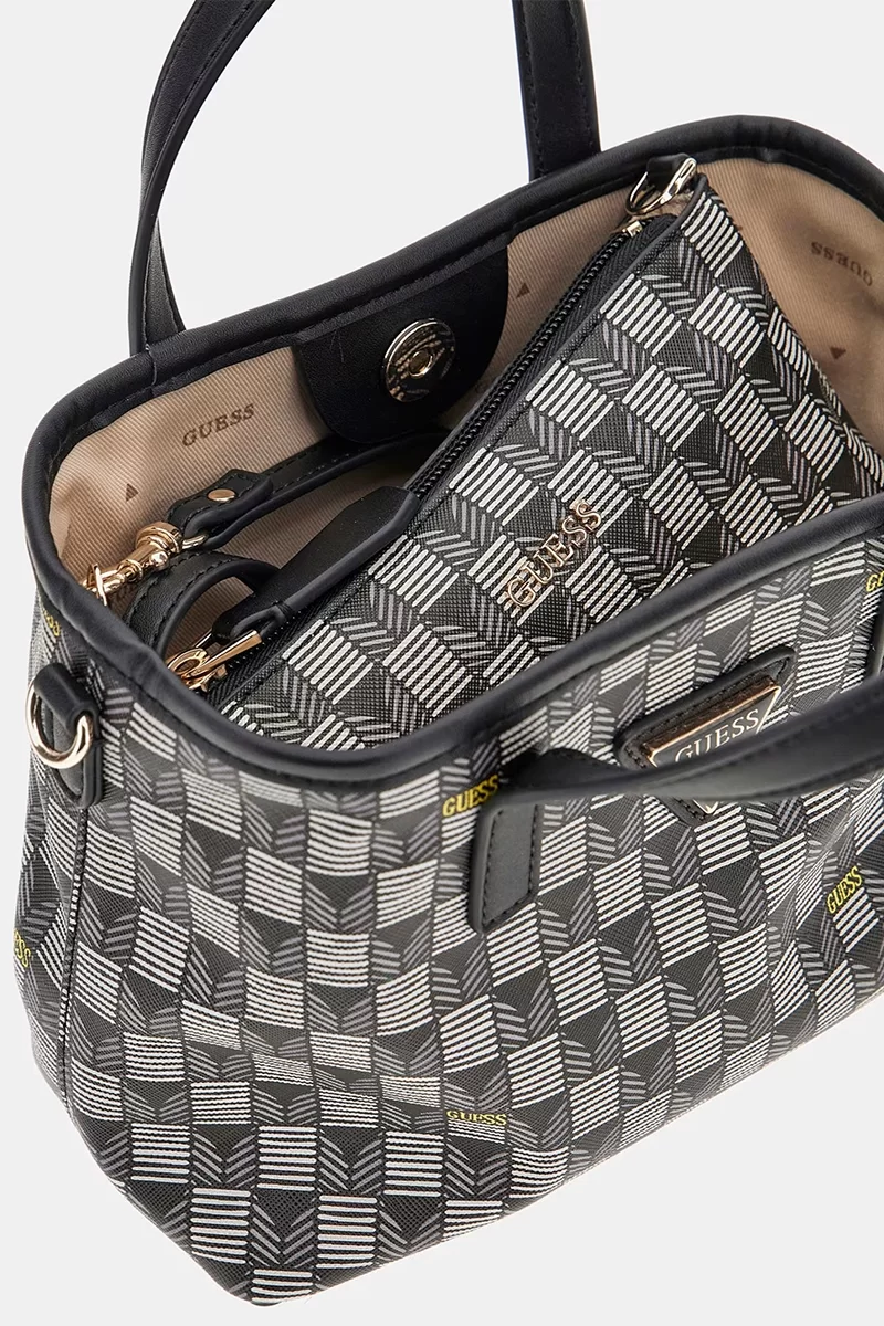 Guess G Wave Mını Tote Kadın Siyah Mini Çanta HWJT9344750-BLO