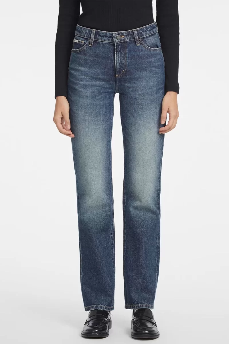 Guess Jeans GJ G08 MID RISE STRA Kadın Mavi Jeans W4YA98D5FC1-GJEW
