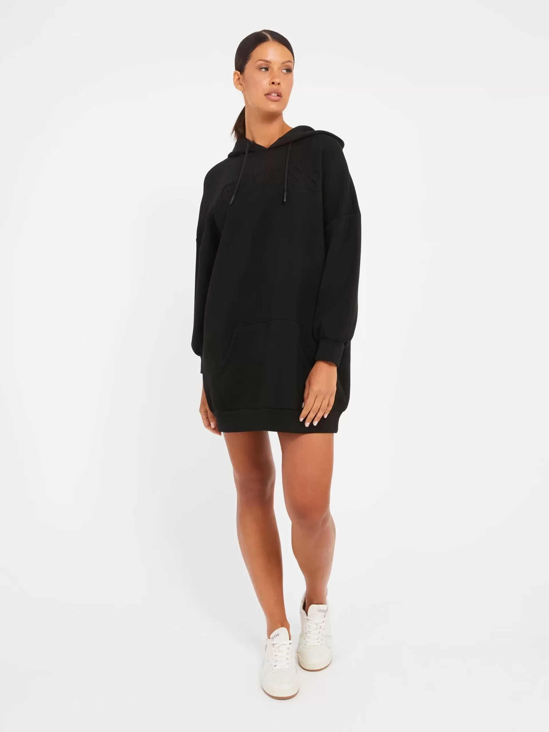 Guess Kadın Siyah Cindra Scuba Sweatshirt