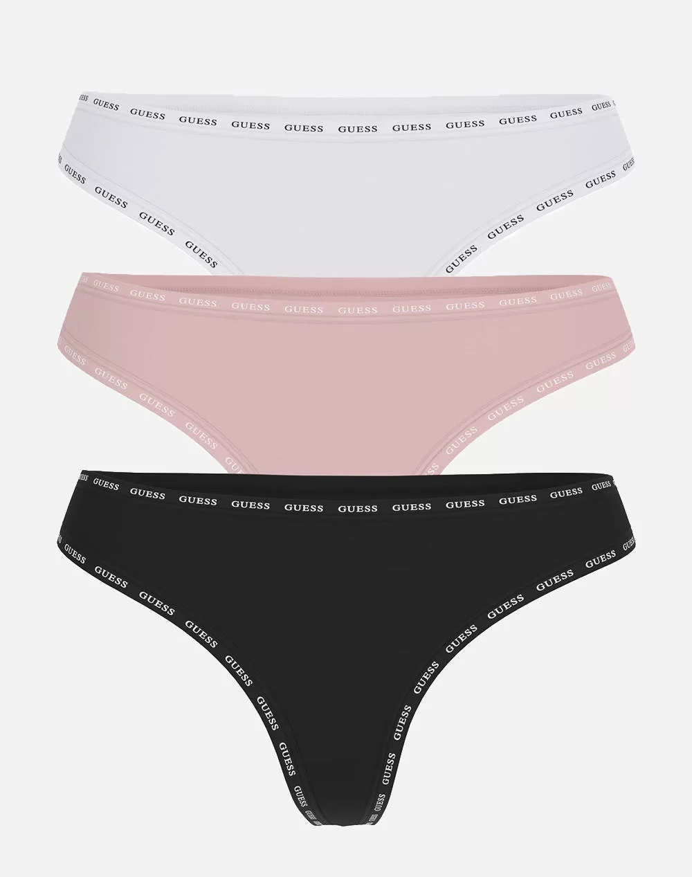 Guess 3 PACK BASIC THONG Kadın Çok Renkli İç Çamaşırı O5RG13K6YW1-F68S