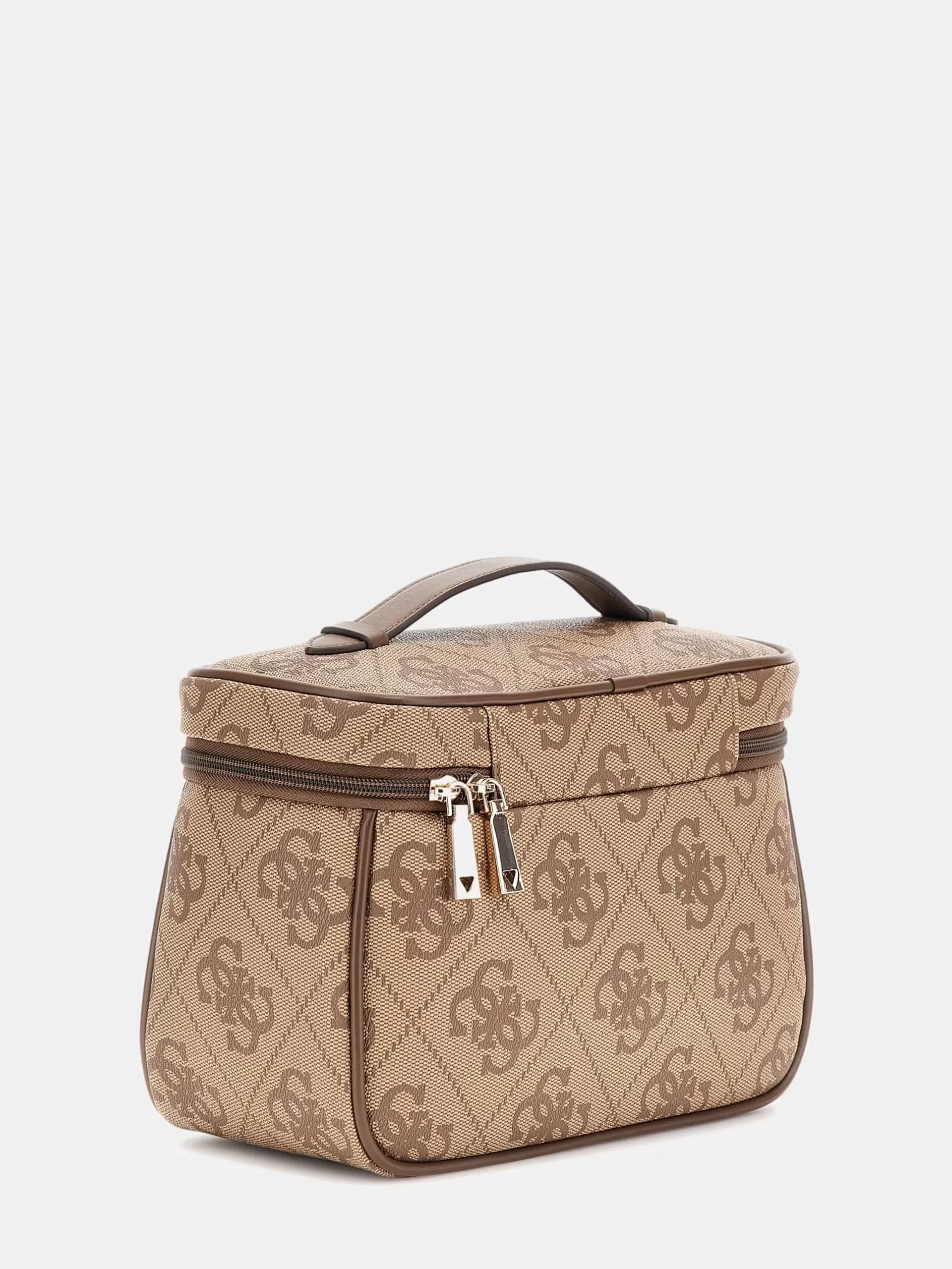 Guess BERTA TOILETRY TRAIN CASE Kadın Kahverengi Makyaj Çantası TWOB8688039-LGW