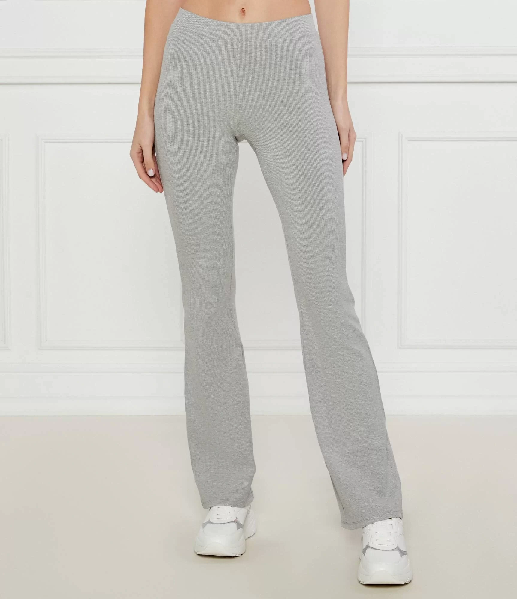 Guess CROCUS RIB MINI FLARE PANTS Kadın Gri Tayt V5GB11KCRS2-H91J