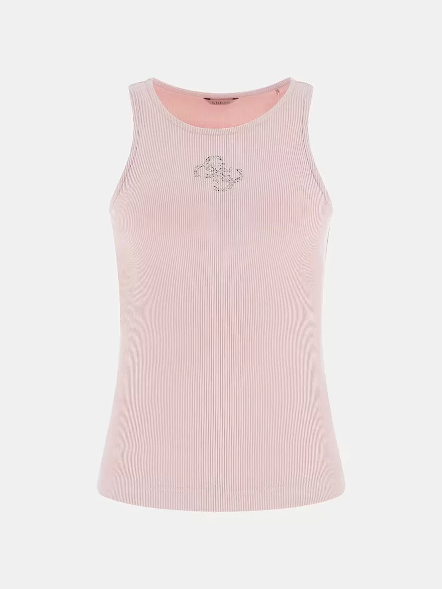 Guess NEW SL ROUND NK GUENDALINA TOP Kadın Pembe Atlet W5GP57KCV52-G6J3