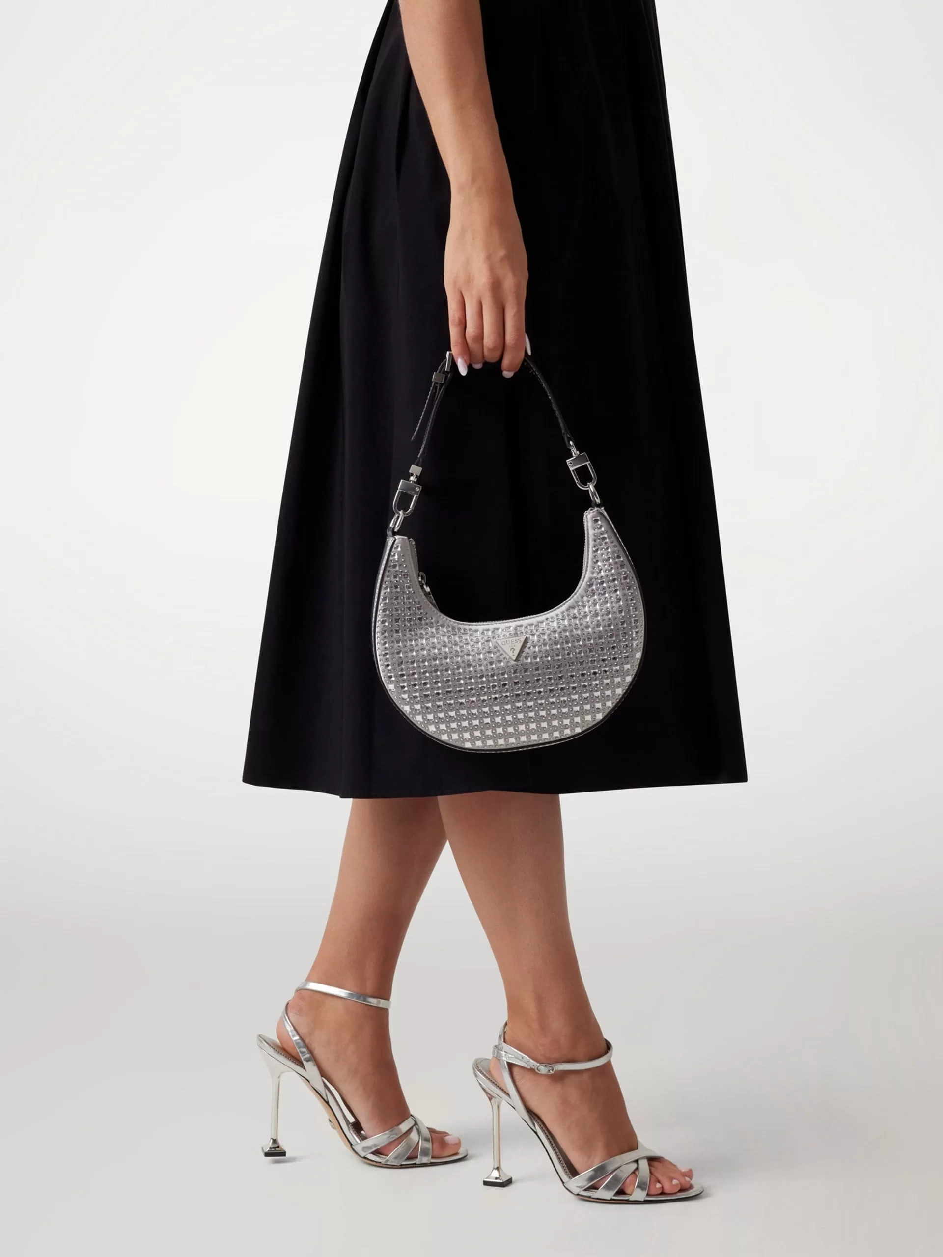 Guess LUA SMALL HOBO Kadın Gri Omuz Çantası HWIY9205010-SIL