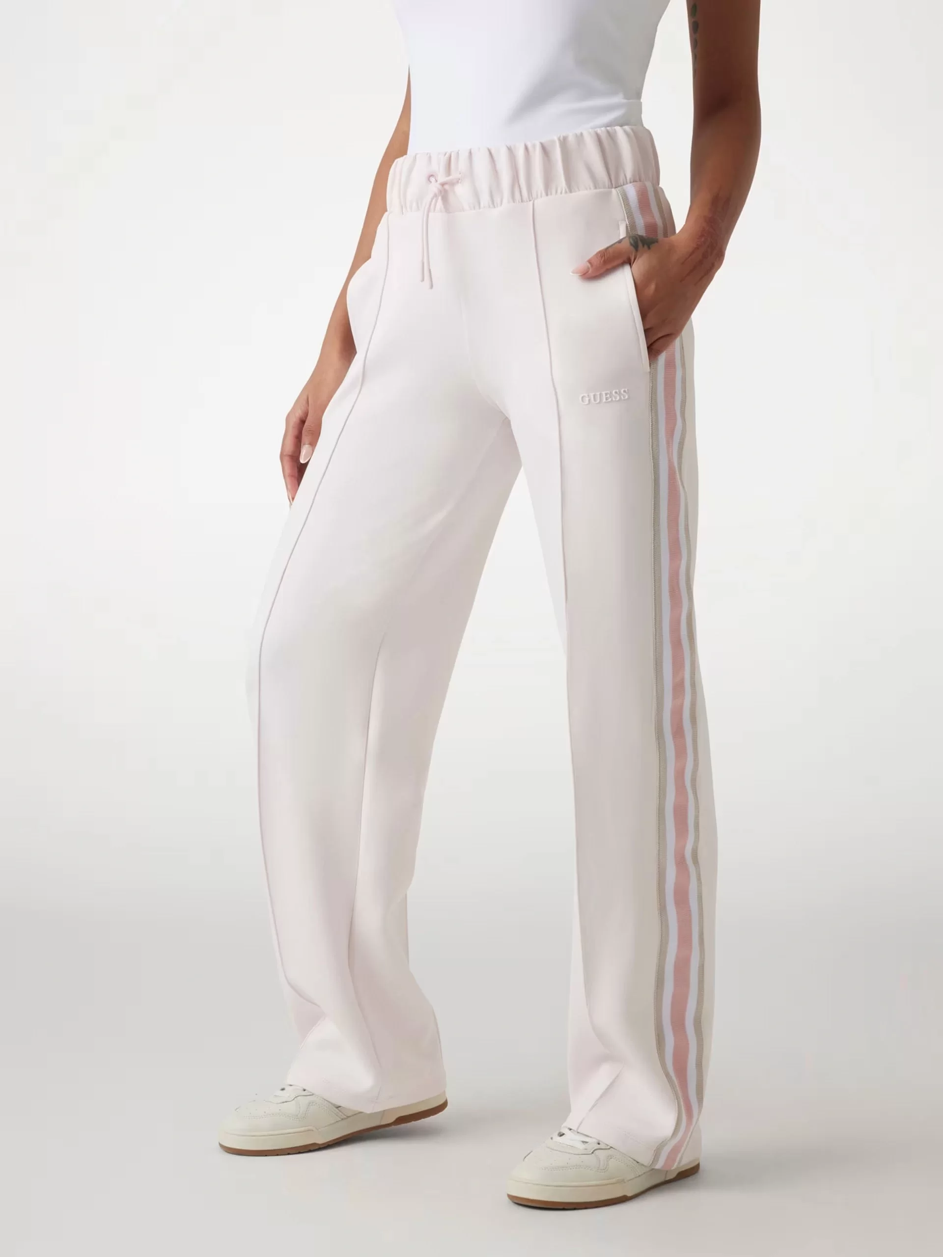 Guess YARROW STRAIGHT LONG PANT Kadın Pembe Eşofman Altı V5GB12KCRU2-G644