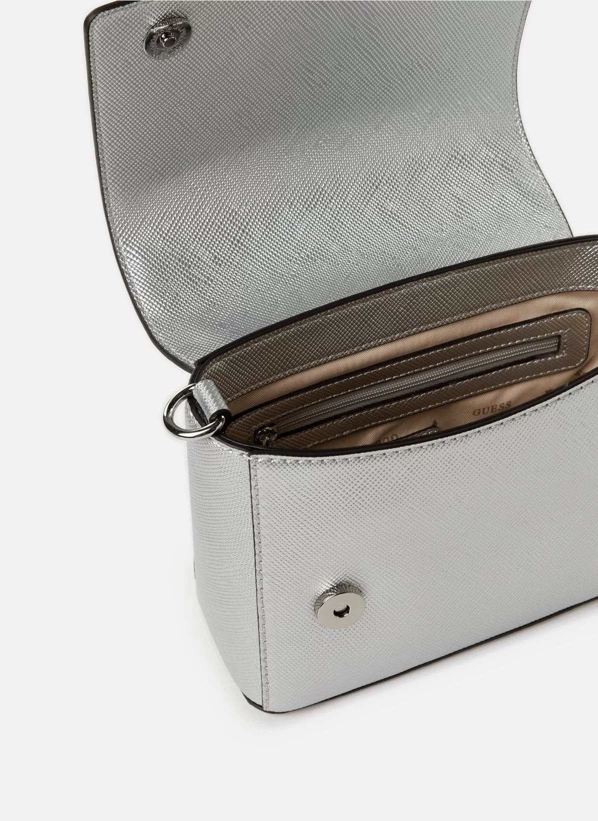 Guess FEDANA TOP HANDLE FLAP Kadın Gri El Çantası HWZM9643200-SIL