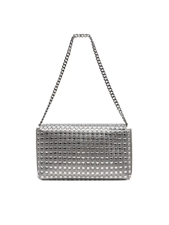 Guess ZALINA FLAP CLUTCH Kadın Gri Omuz Çantası HWIY9350700-SIL