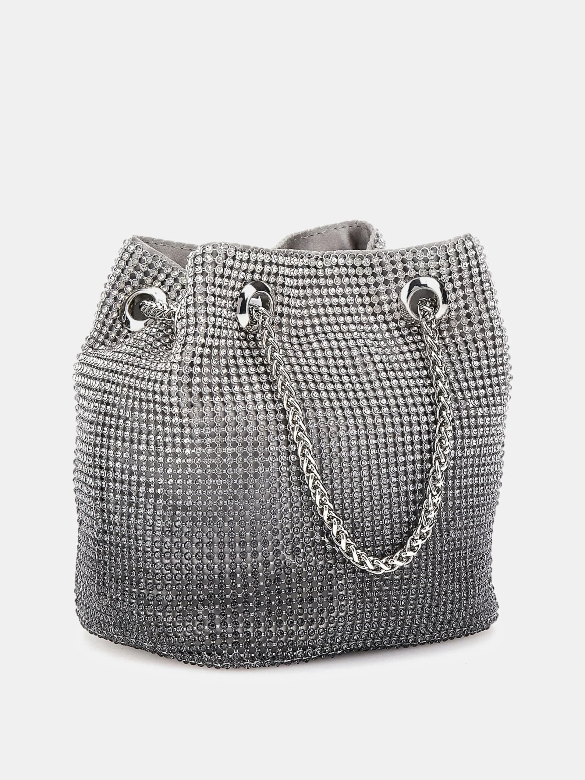 Guess ZALINA POUCH Kadın Gri Omuz Çantası HWOY9350750-SIL