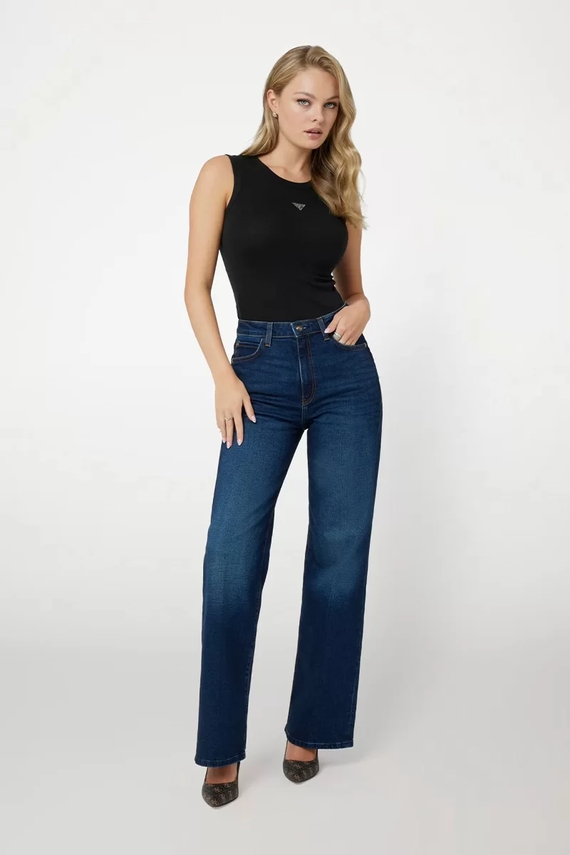 Guess WIDE LEG Kadın Denim Jeans W4BA1AD5GN4-MODC