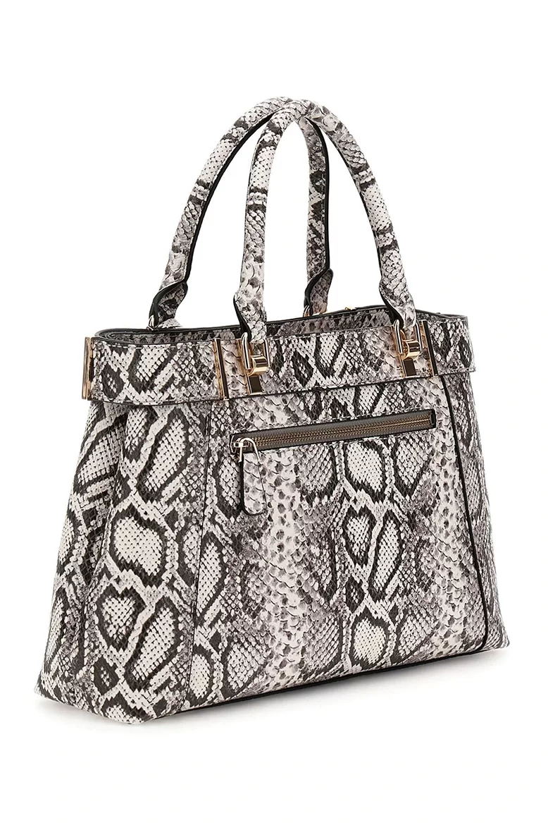 Guess Anadela 3 Comp Satchel Kadın Kahverengi El Çantası HWKG9633060-NAT