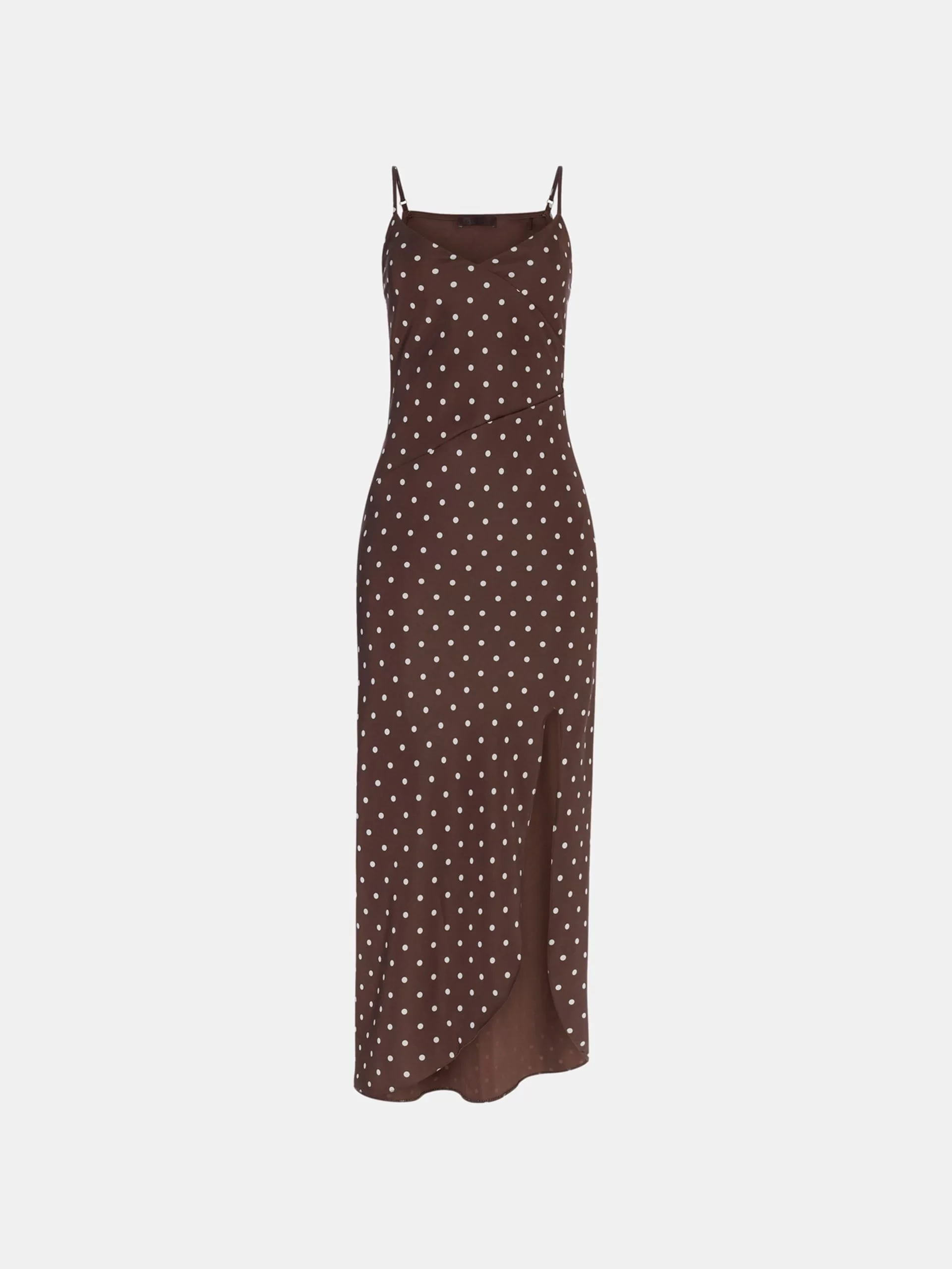 Guess SL CEMONA SLIP DRESS Kadın Kahverengi Elbise W5PK2EWI380-FNIL
