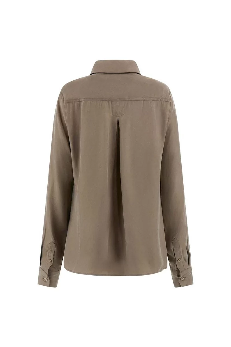 Guess Enora Equıpment Shırt Kadın Kahverengi Gömlek W5GH83WH5N2-G8CJ