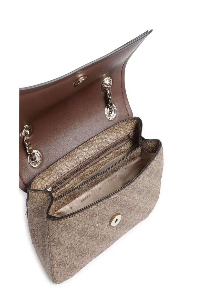 Guess Izzy Convertıble Xbody Flap Kadın Kahverengi Çapraz Çanta HWSG8654190-LGW