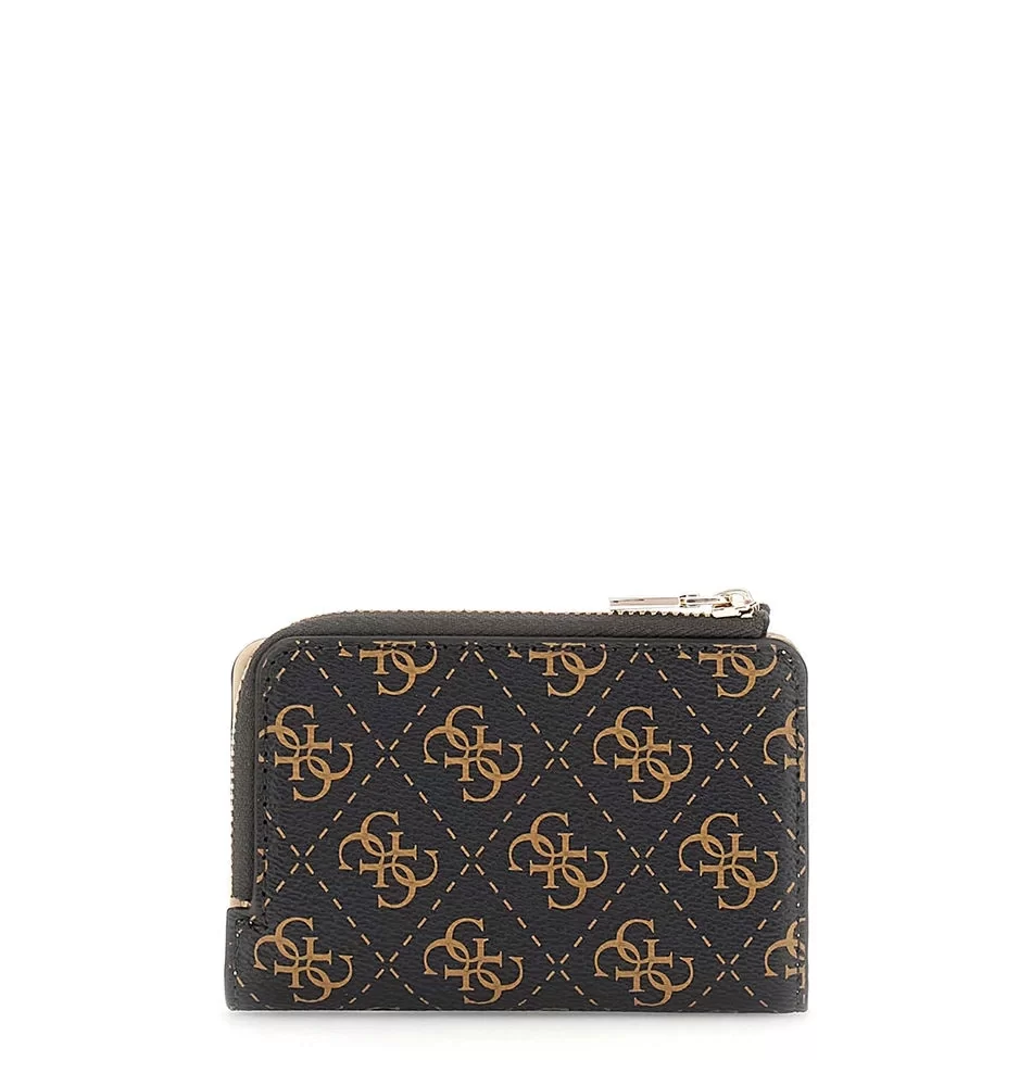 Guess Laurel Slg Zıp Arnd Card Case Kadın Kahverengi Cüzdan SWQE8500156-BNL