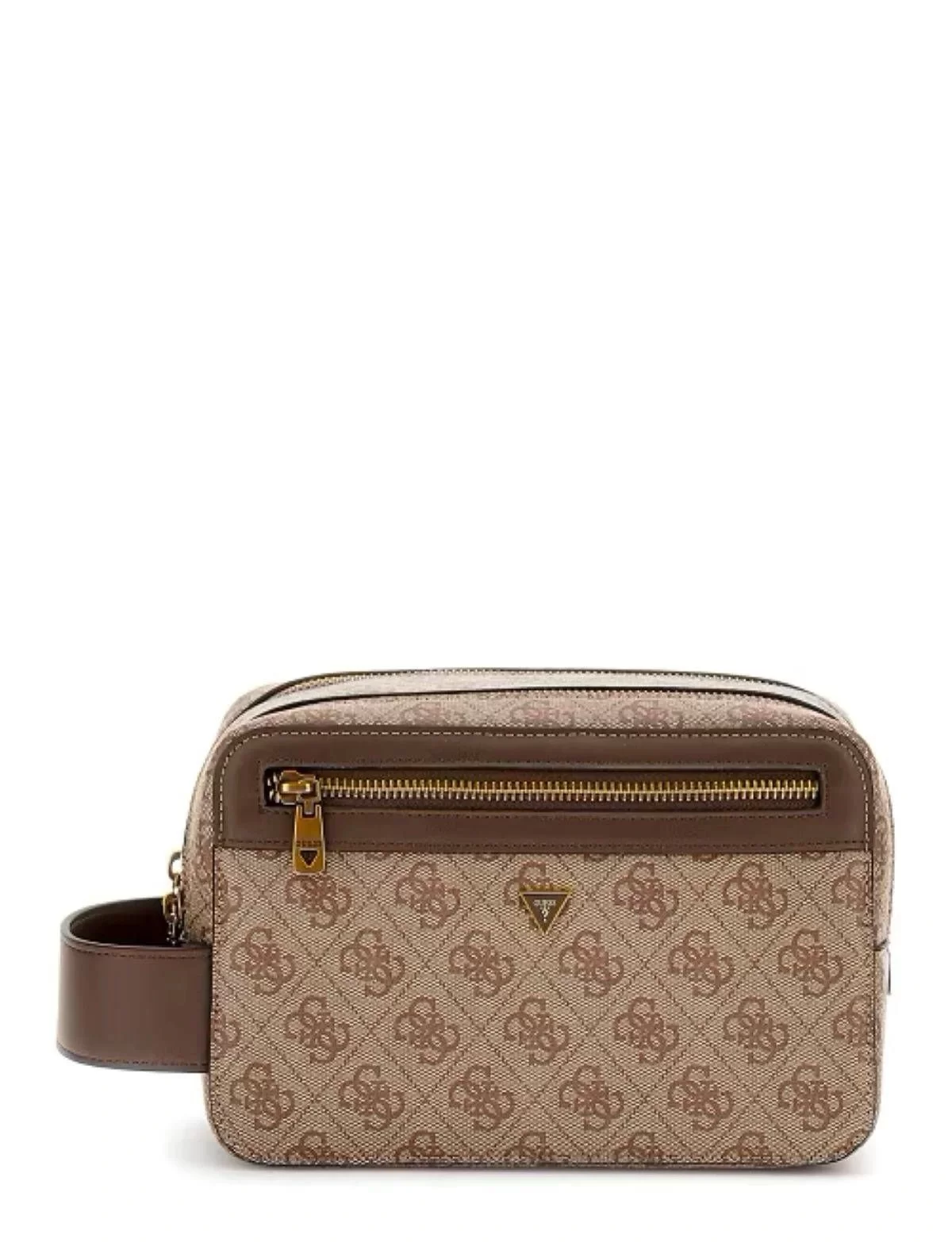 Guess LOSANNA BEAUTY CASE DOUBLE COM Erkek Bej/Kahverengi El Çantası PMLOLOP5239-BBO