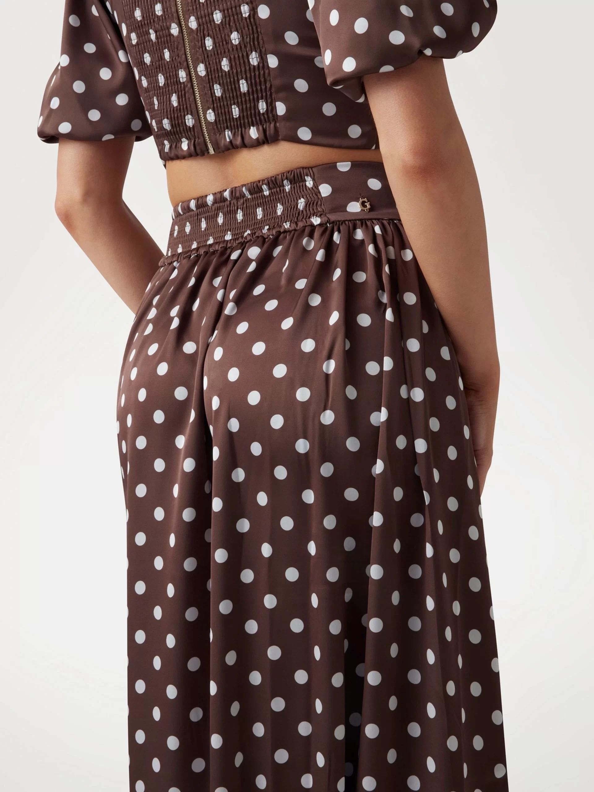 Guess JULIETTE MAXI SKIRT Kadın Kahverengi Etek W5PD3NWG280-FNIB