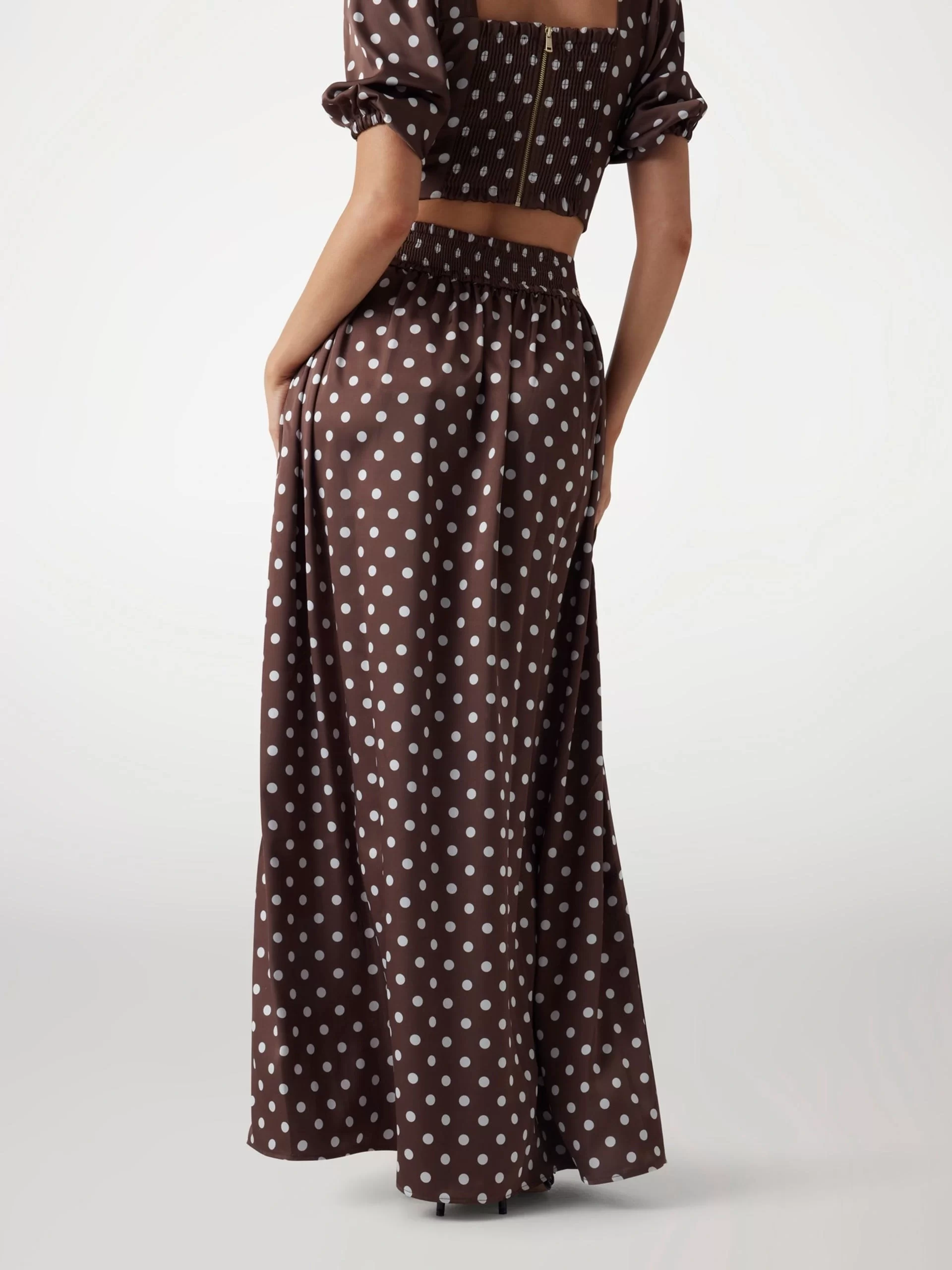 Guess JULIETTE MAXI SKIRT Kadın Kahverengi Etek W5PD3NWG280-FNIB
