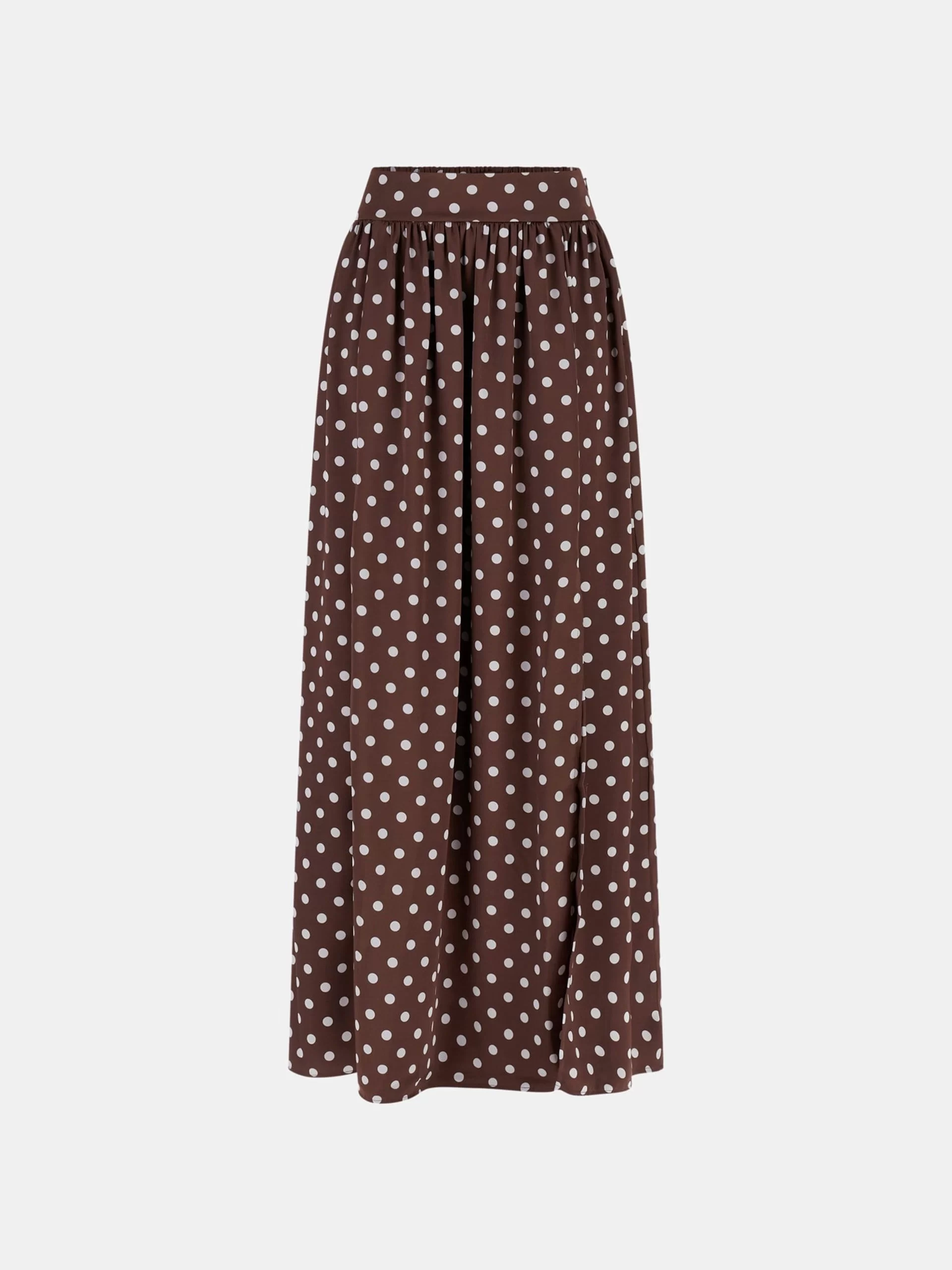Guess JULIETTE MAXI SKIRT Kadın Kahverengi Etek W5PD3NWG280-FNIB