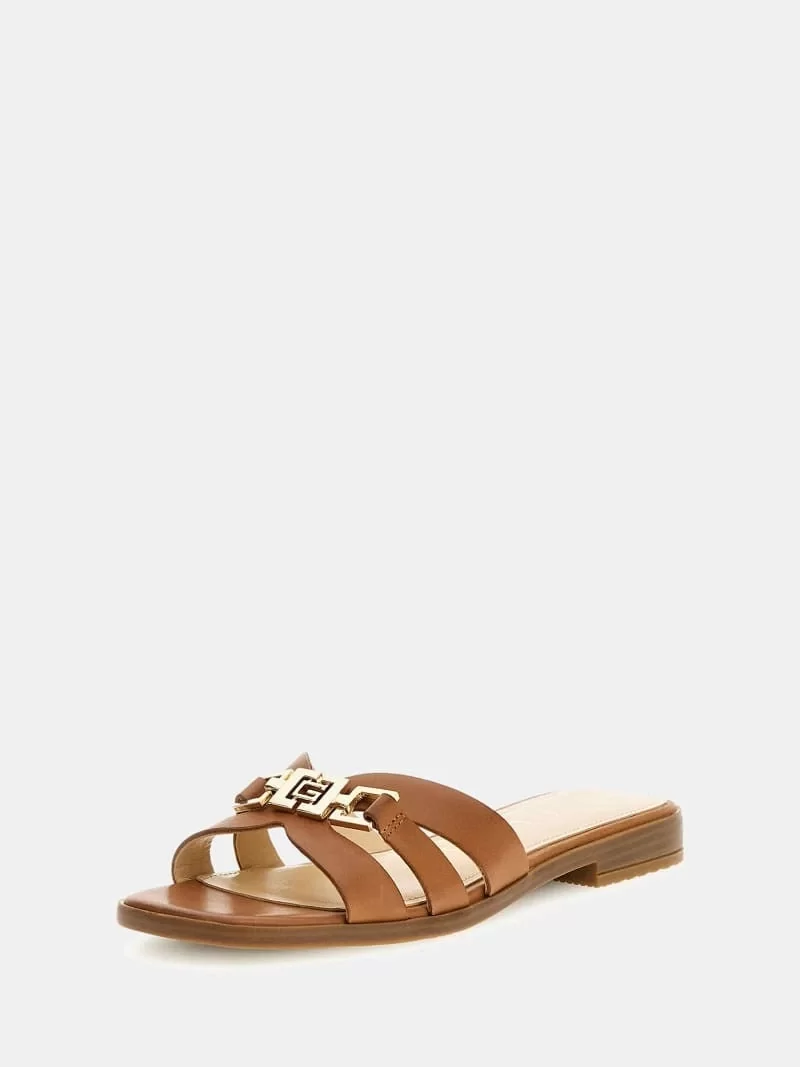 Guess REALLA Kadın Kahverengi Terlik FLJRLLLEA19-TAN