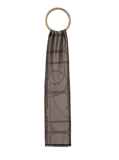 Guess SCARF JACQUARD CHAINS 80X180 Kadın Kahverengi Şal AW5264VIS03-ROS