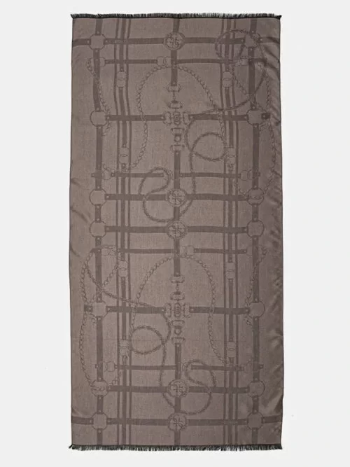 Guess SCARF JACQUARD CHAINS 80X180 Kadın Kahverengi Şal AW5264VIS03-ROS