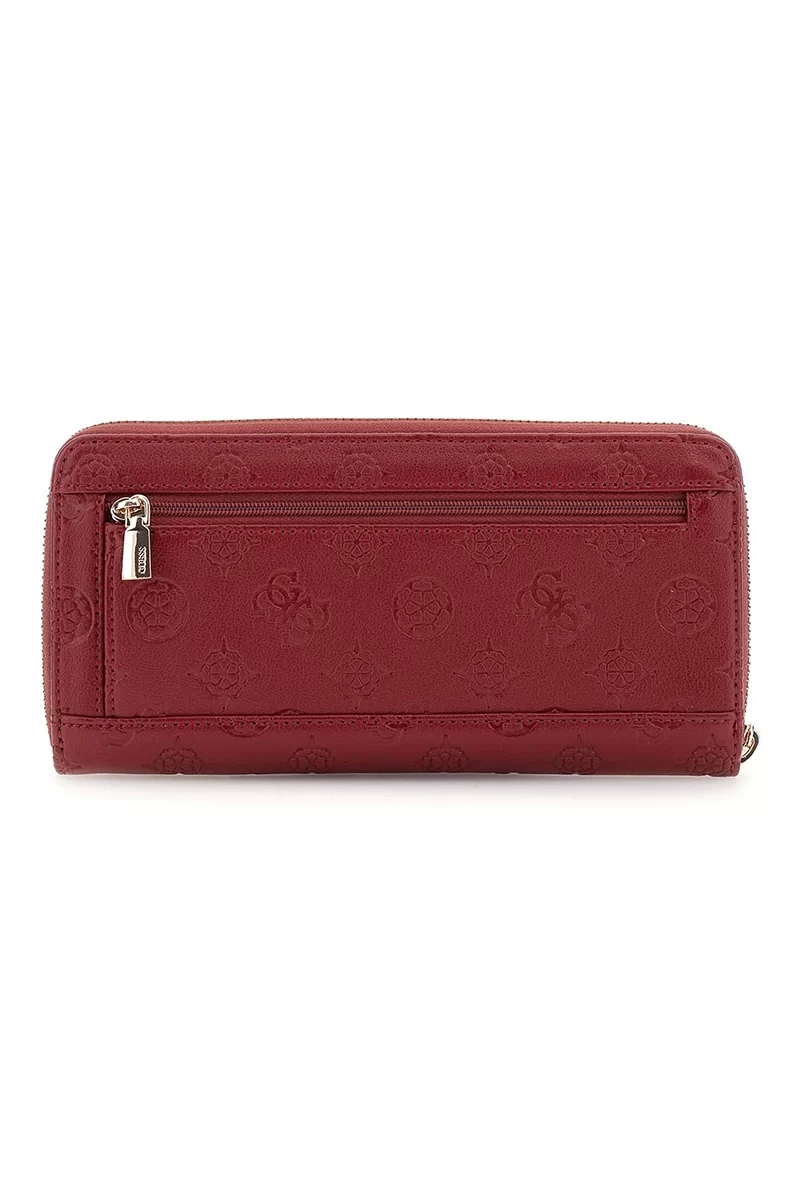Guess GERTY SLG LARGE ZIP AROUND Kadın Kırmızı Cüzdan SWPD9529146-CLA