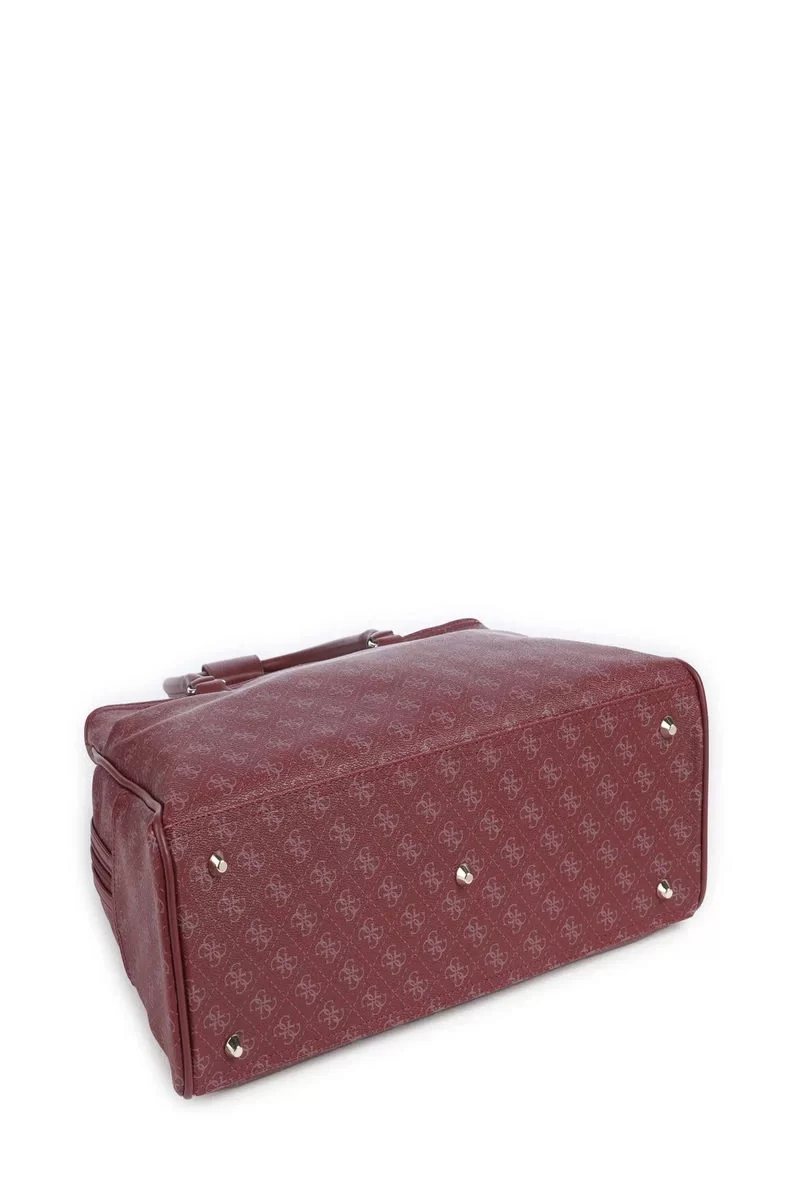 Guess Jesco Shopper Tote Kadın Bordo El Çantası TWQ83899190-CLA