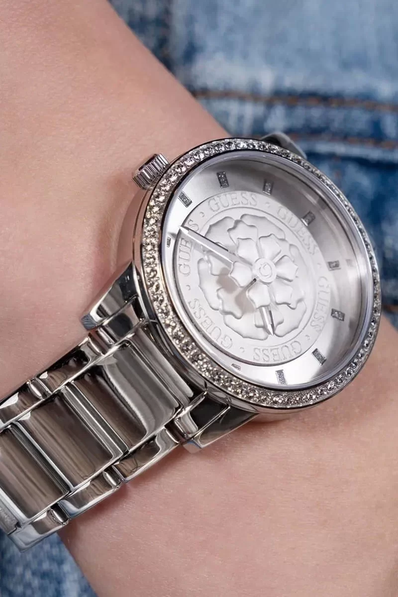 Guess Kadin Metalik Gri Kol Saati GUGW0747L1