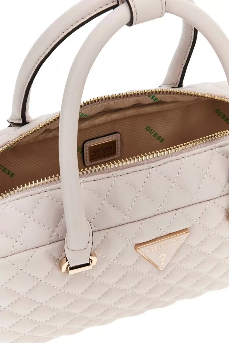 Guess ECO RIANEE SATCHEL Kadın Krem El Çantası HWEQG954105-STO