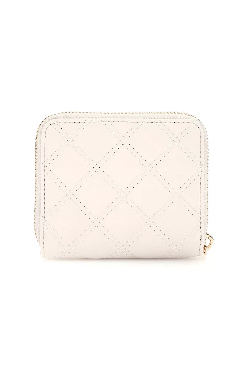 Guess GIULLY SLG SMALL ZIP AROUND Kadın Beyaz Cüzdan SWQG8748137-OFF