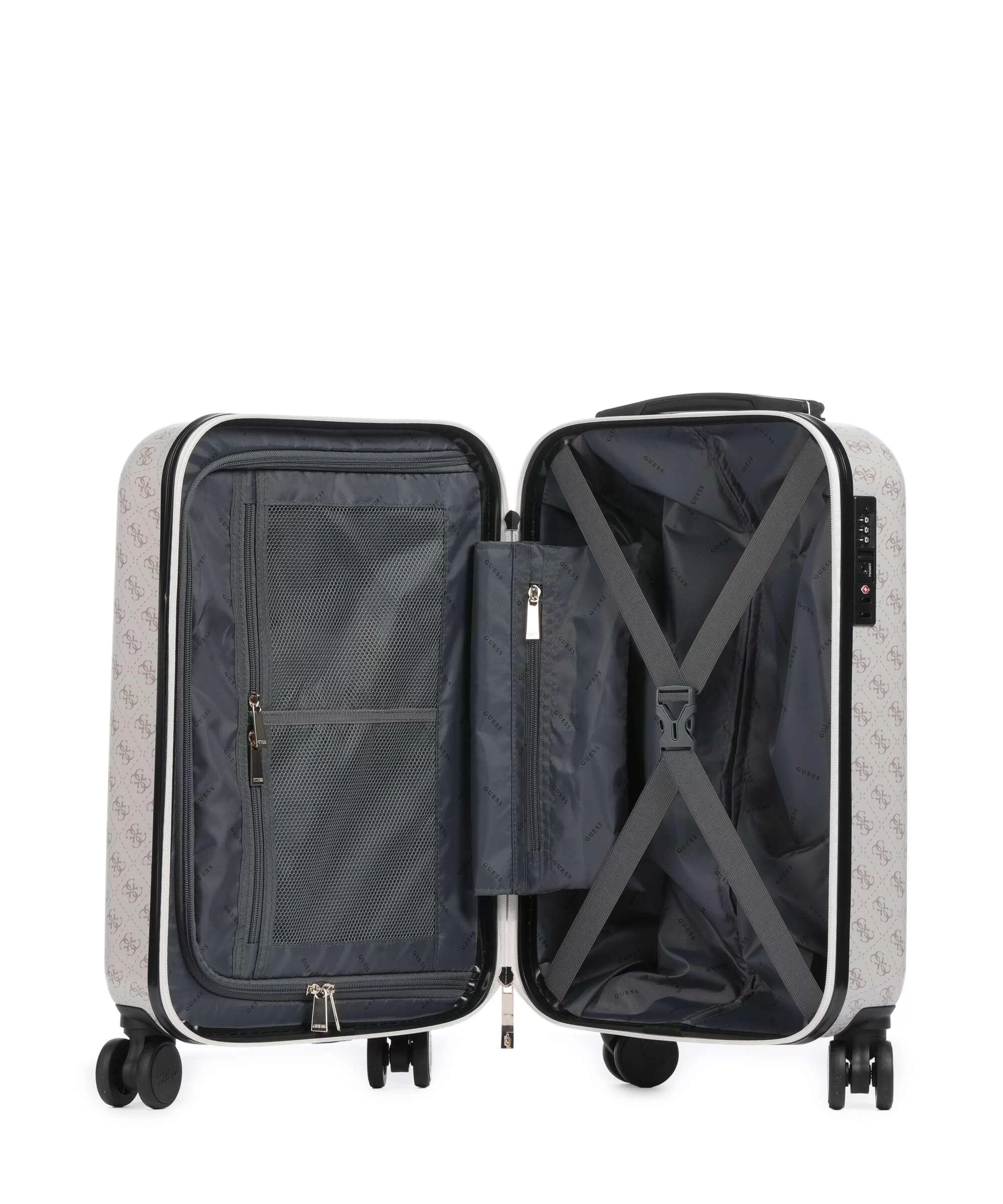 Guess JESCO 18 IN 8-WHEELER Kadın Krem Valiz TWHB8389983-DOV