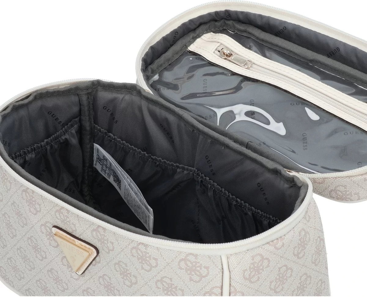Guess JESCO TOILETRY TRAIN CASE Kadın Krem Makyaj Çantası TWLB8389039-DOV