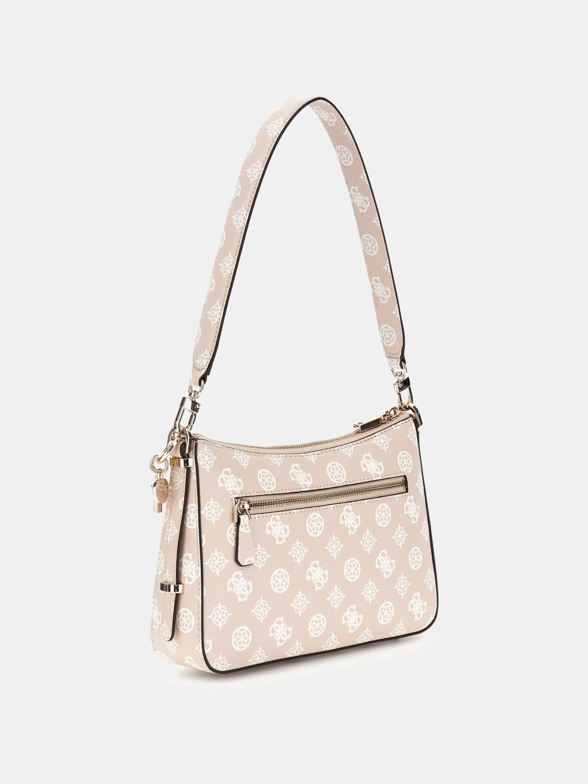 Guess Eco Erıca Top Zıp Shoulder Bag Kadın Bej Omuz Çantası HWEPG951018-SDL